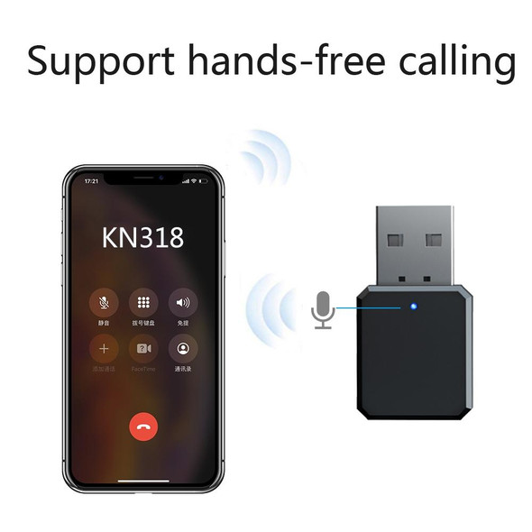 KN318 USB Bluetooth 5.1 Adapter Audio Receiver