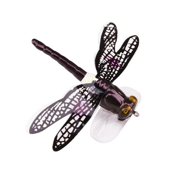 QT01 7cm / 6g Flying Fishing Bait Long Hook Bionic Dragonfly Bait