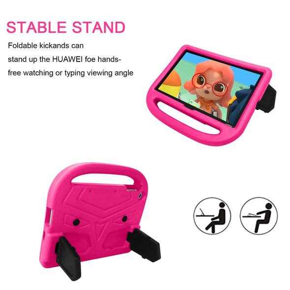 Huawei MatePad T10S 10.1 / T10 9.7 Sparrow Style EVA Material Children Shockproof Casing Shell(Rose Red)