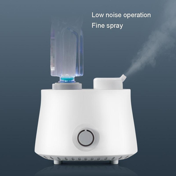 Air Humidifier Home Large Fog Volume Portable Desktop Atomizer, US Plug(White)