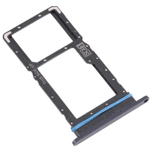 SIM Card Tray + Micro SD Card Tray for Motorola Edge 20 Lite (Black)