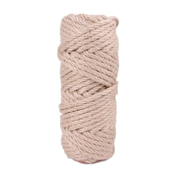 50m Pets Hemp Rope Cat Scratch Board Sword Rope Accessories Protect Cat Grip Toy Grabbing Materials(8mm)