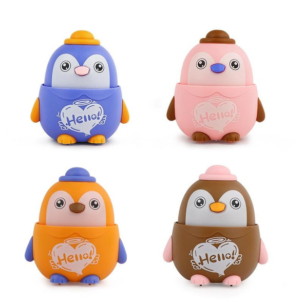 3 PCS Children Animal Press Crawling Toy CarRandom Color DeliverySpecification Small Penguin