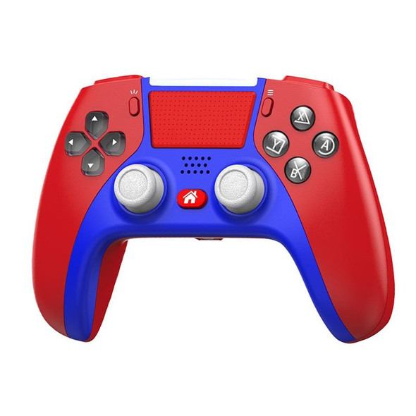 Bluetooth Wireless Six-Axis Programmable Dual-Vibration Gamepad - PS4(Red)