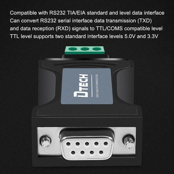DTECH DT-9005 Without Power Supply RS232 To TTL Serial Port Module, Interface: 3.3V Module