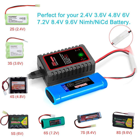 HTRC N8 Ni-MH Ni-Cr Battery Charger Smart Balance Charger, US Plug