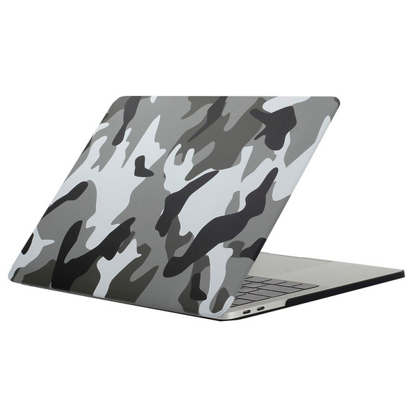 2016 New Macbook Pro 13.3 inch A1706 & A1708 Grey Camouflage Pattern Laptop Water Decals PC Protective Case