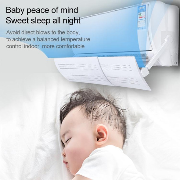 Bedroom Wall-Mounted Baby Universal Anti-Straight Blowing Air Conditioning Windshield Wind Deflector Shroud, Glossy Surface Version