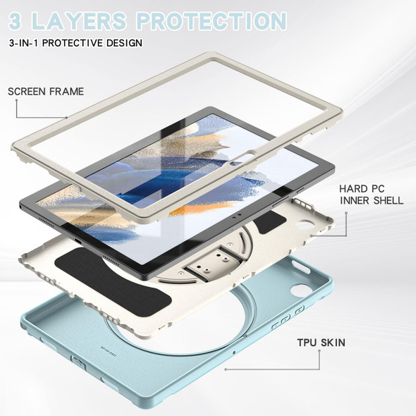Samsung Galaxy Tab A8 10.5 2021 Shockproof TPU + PC Tablet Case(Ice Crystal Blue)
