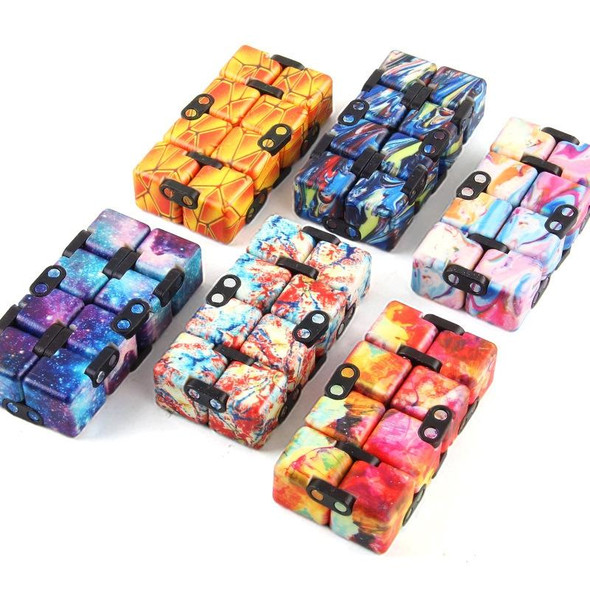 3 PCS Intellectual Decompression Unlimited Folding Magic Cubes(Splicing Blue)