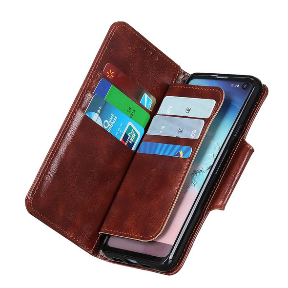 Motorola Moto G60S Crazy Horse Texture Horizontal Flip Leather Case with Holder & 6-Card Slots & Wallet(Brown)