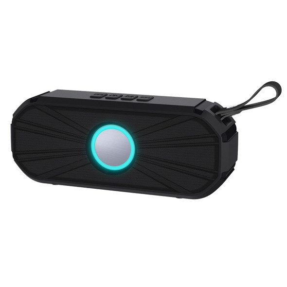 New Rixing NR-9012 Bluetooth 5.0 Portable Outdoor Wireless Bluetooth Speaker(Black)