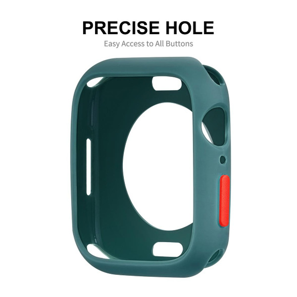 ENKAY  TPU Case  + Full Coverage PET Screen Protector - Apple Watch Series 7 41mm(White)