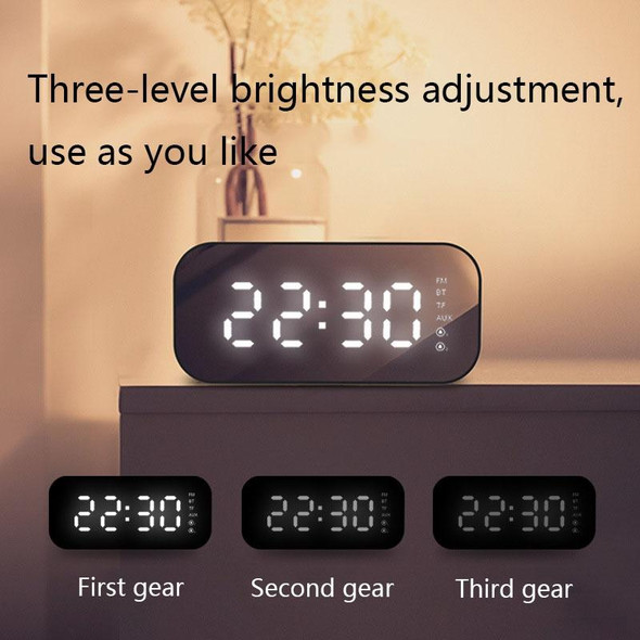 Havit M3 Subwoofer Mini Mirror Clock Bluetooth Speaker, Spsc: 1200mAh (Black