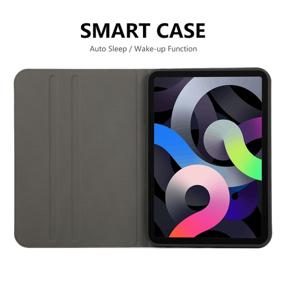 ENKAY Horizontal Flip PU Leatherette + TPU Smart Tablet Case with Holder & Sleep / Wake-up Function for iPad mini 6(Cyan)