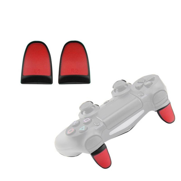 2 Pairs Gamepad Extended Buttons L2R2 Buttons Suitable - PS4(Red)