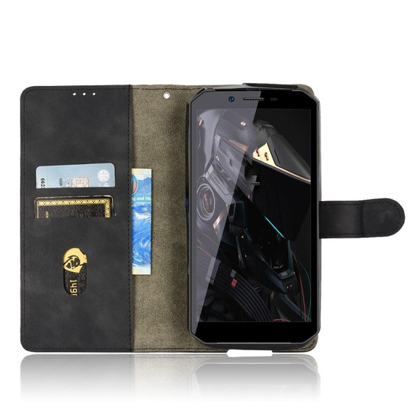 Oukitel WP18 Skin Feel Magnetic Flip Leather Phone Case(Black)