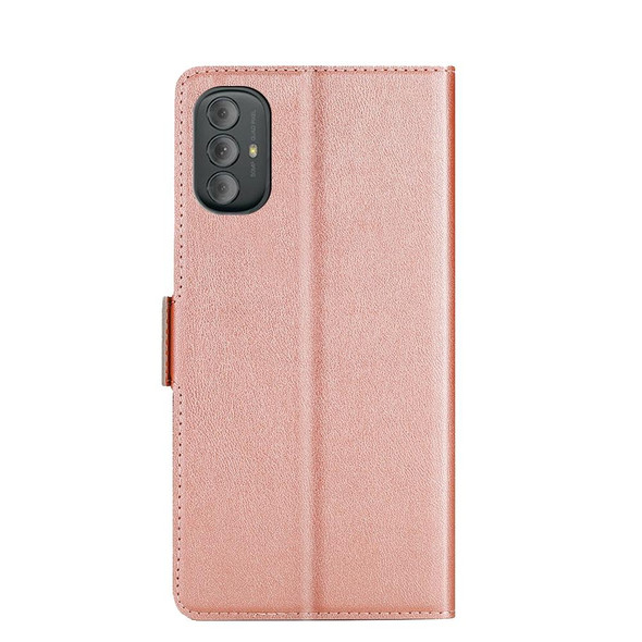 Motorola Moto G Power 2022 Ultra-thin Voltage Side Buckle Leather Phone Case(Rose Gold)