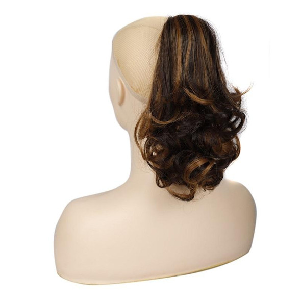 Women Curly Hair Short Ponytail Wig With Shark Clip(4AH27A #)