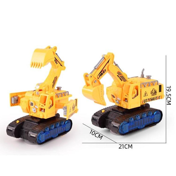 Children Light And Music Simulation Electric Excavator Car Toy, Style: Engineering Vehicle