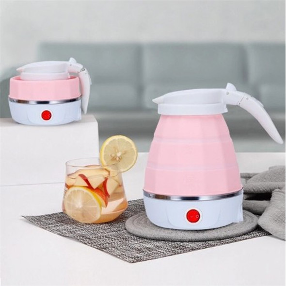 Compact Foldable Travel Electric Kettle - Dual Voltage, 600ml