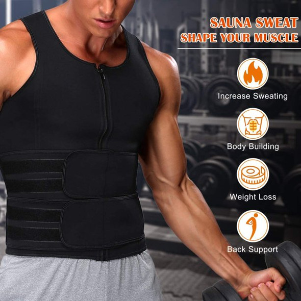 2-in-1 Training Vest & Sauna Back Support for Men