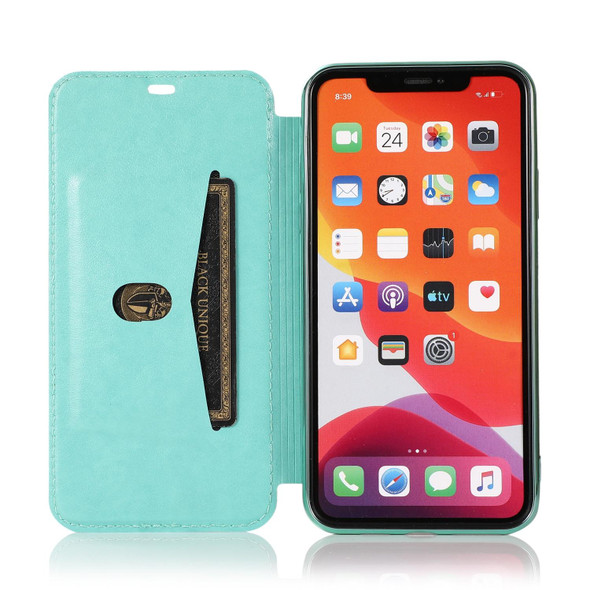 Bronzing Plating PU + TPU Horizontal Flip Leatherette Case with Holder & Card Slot - iPhone 11 Pro Max(Green)