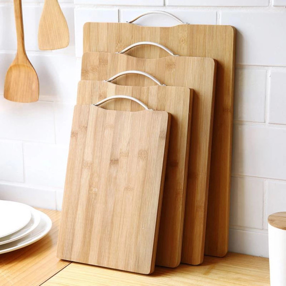 Eco-Friendly Bamboo Cutting Boards with Metal Handle