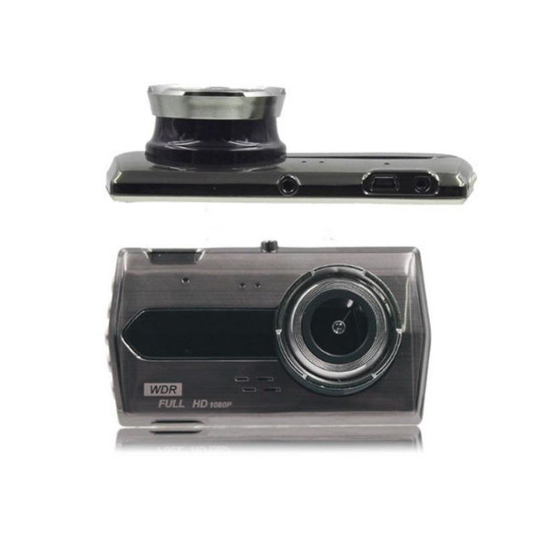 4-Inch HD 1080P Dual-Lens Night Vision Front And Rear Video Driving Recorder(Metal Shell)