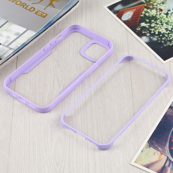 Acrylic + TPU 360 Degrees Full Coverage Shockproof Protective Case - iPhone 13(Purple)