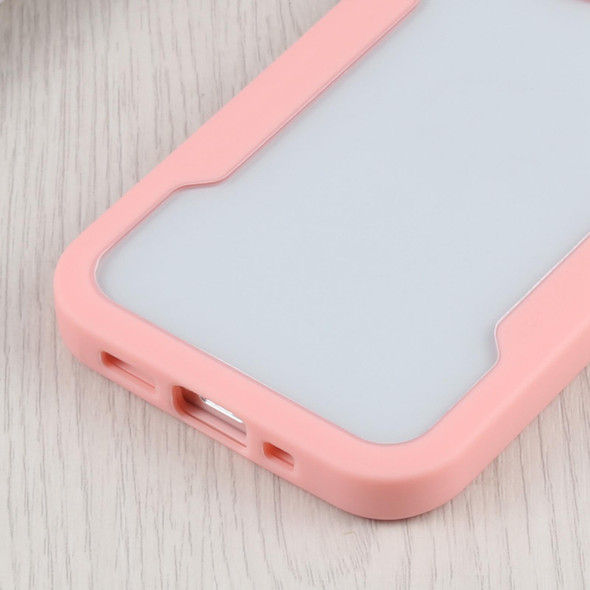 Acrylic + TPU 360 Degrees Full Coverage Shockproof Protective Case - iPhone 13 mini(Pink)