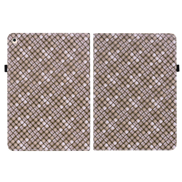 Color Weave Smart Leatherette Tablet Case - iPad 10.2 2019/Air 2019/10.5/10.2 2020/2021(Brown)