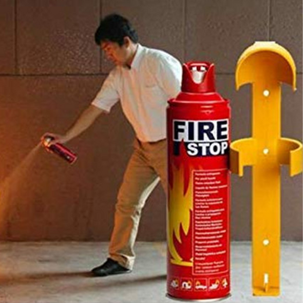 2-for-1 Portable Fire Stop Extinguisher for Home and Car Use