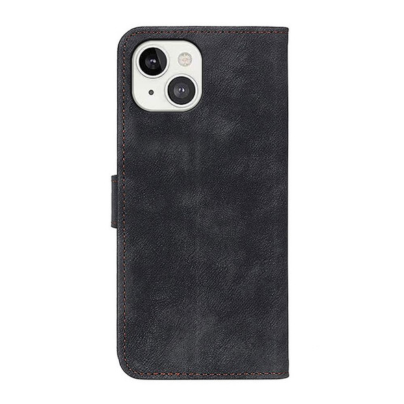 Antelope Texture Magnetic Buckle Horizontal Flip PU Leatherette Case with Card Slots & Wallet & Holder - iPhone 13(Black)