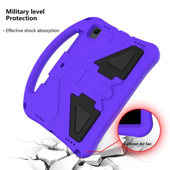 Galaxy Tab S6 Lite P610/P615 EVA Flat Anti Falling Protective Case Shell with Holder(Purple)