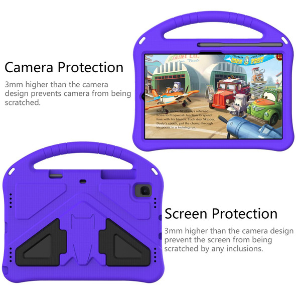Galaxy Tab S6 Lite P610/P615 EVA Flat Anti Falling Protective Case Shell with Holder(Purple)