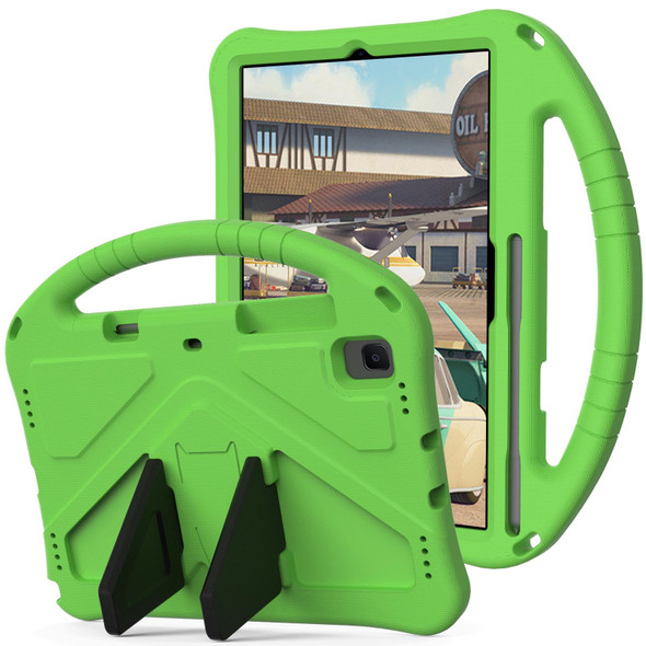 Galaxy Tab S6 Lite P610/P615 EVA Flat Anti Falling Protective Case Shell with Holder(Green)