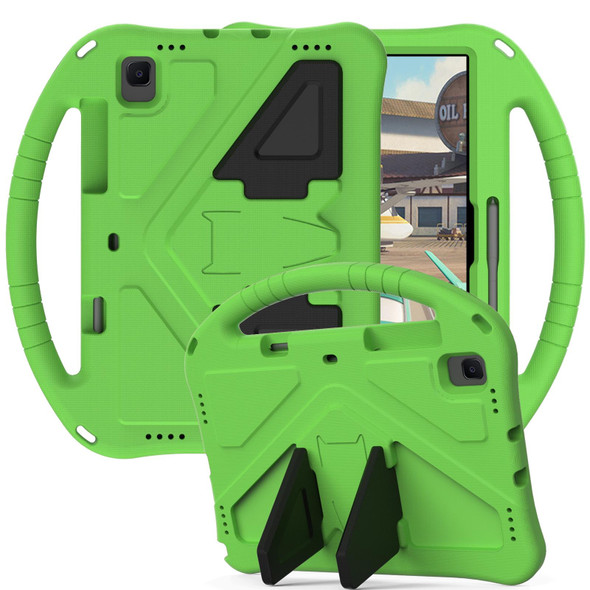 Galaxy Tab S6 Lite P610/P615 EVA Flat Anti Falling Protective Case Shell with Holder(Green)