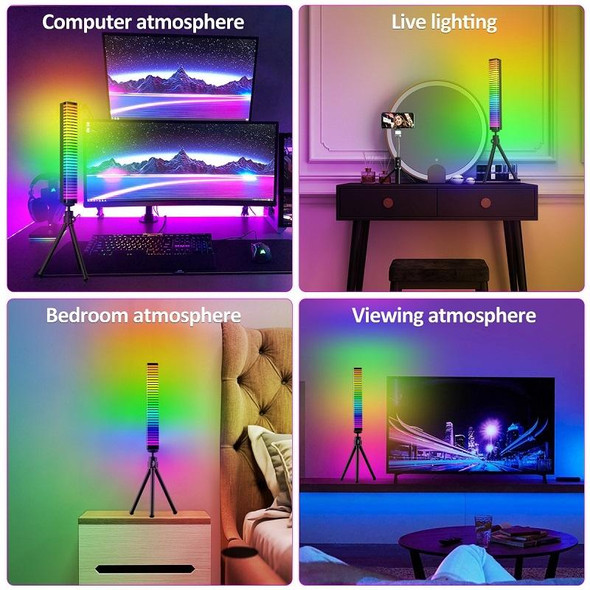 3D Pickup Atmosphere Light Desktop Music Rhythm Lamp, USB Plug