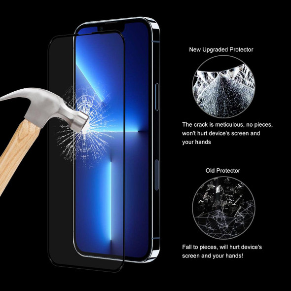 2 PCS ENKAY Hat-Prince Full Glue 0.26mm 9H 2.5D Tempered Glass Screen Protector Full Coverage Film - iPhone 13 Pro Max