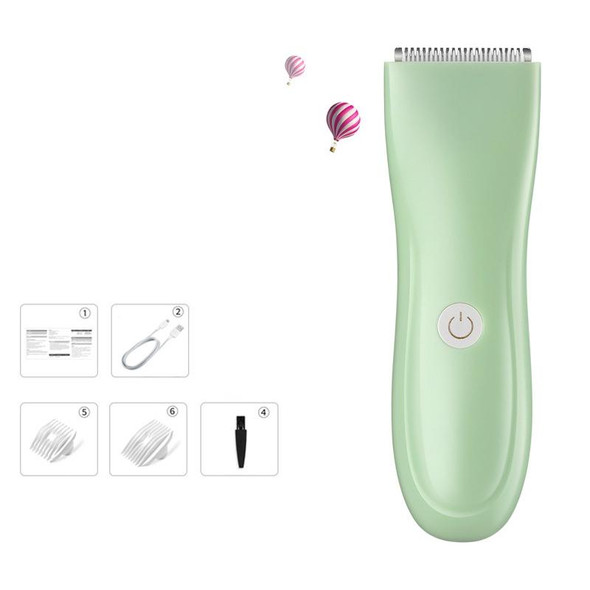 Infant And Children Hair Clipper Electric Hair Clipper Rechargeable Shaving Cutter(Green)