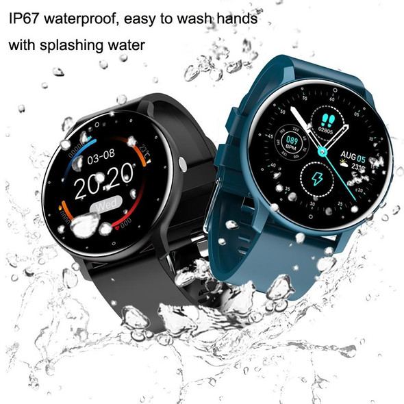 ZL02 Smart Heart Rate Blood Pressure Oxygen Monitoring Sports Pedometer Wireless Bluetooth Watch(Black)