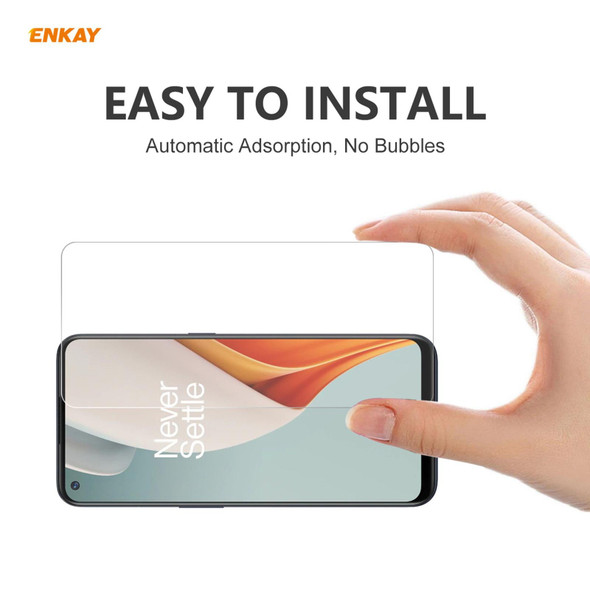 OnePlus Nord N100 10 PCS ENKAY Hat-Prince 0.26mm 9H 2.5D Curved Edge Tempered Glass Film