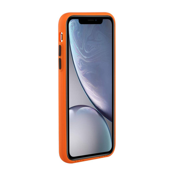 Card Slot Design Shockproof TPU Protective Case - iPhone XR(Orange)