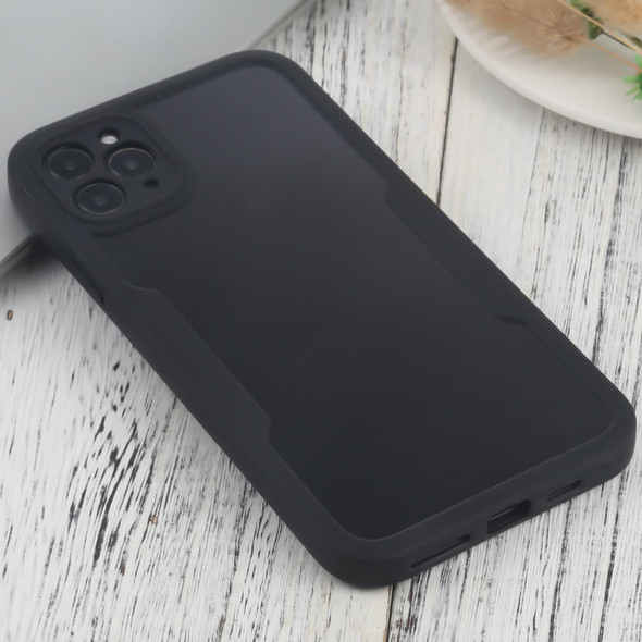 Acrylic + TPU 360 Degrees Full Coverage Shockproof Protective Case - iPhone 11 Pro Max(Black)