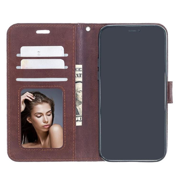 Crazy Horse Texture Horizontal Flip Leatherette Case with Holder & Card Slots & Wallet & Photo Frame - iPhone 13 mini(Brown)