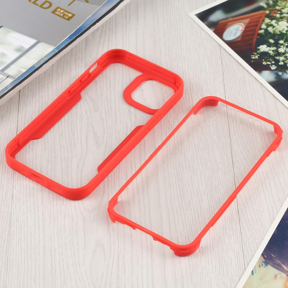 Acrylic + TPU 360 Degrees Full Coverage Shockproof Protective Case - iPhone 13 mini(Red)