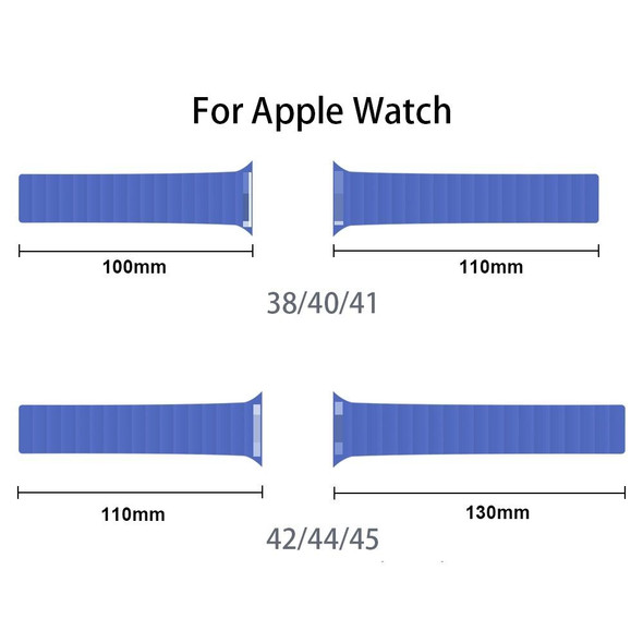 Integrated Silicone Strap Watch Band - Apple Watch Series 7 41mm / 6&SE&5&4 40mm / 3&2&1 38mm(Green)