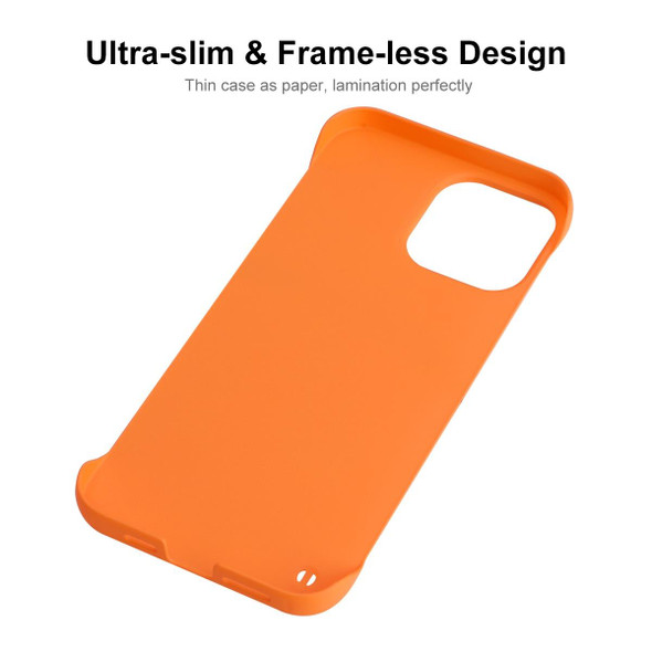 ENKAY Matte Frameless Hard PC Case for iPhone 13 Pro(Orange)