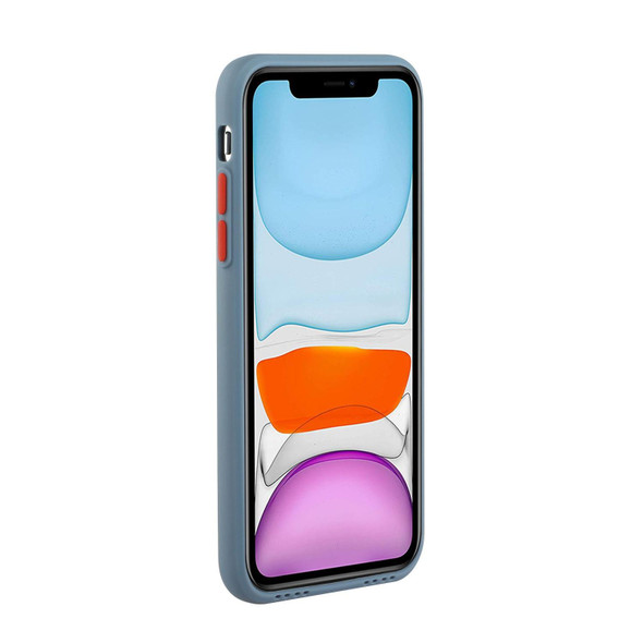 Card Slot Design Shockproof TPU Protective Case - iPhone 11 Pro Max(Gray)